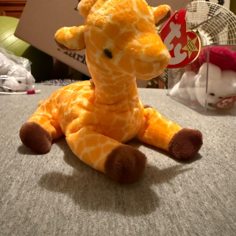 TY “Twigs” Giraffe Plush Toy - Orange and Brown